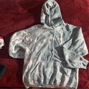 Artist Union Clothing Co. Gray and White Hoodie Sweater
